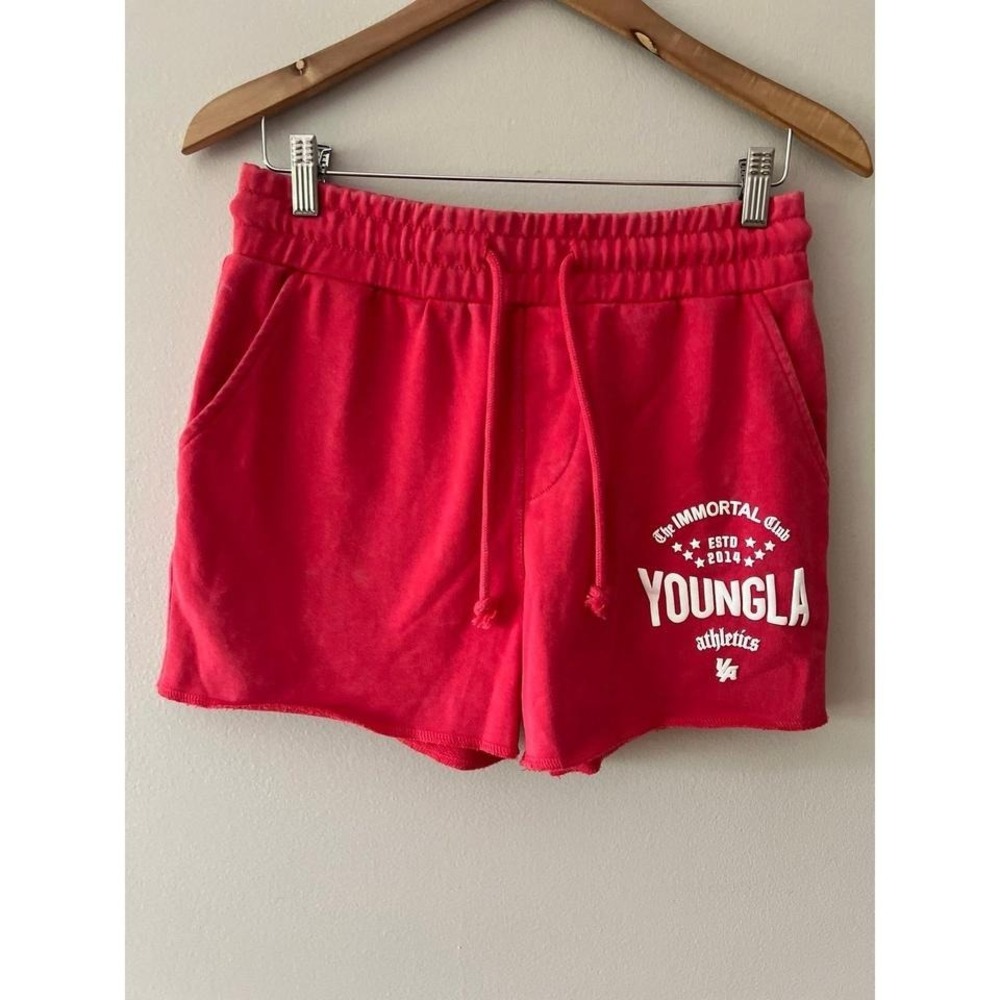 YoungLA Immortal Club Red Shorts Medium